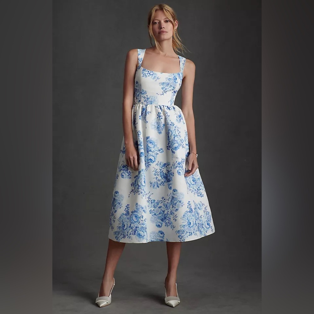 Sachin & Babi Blaine Taffeta Midi Dress